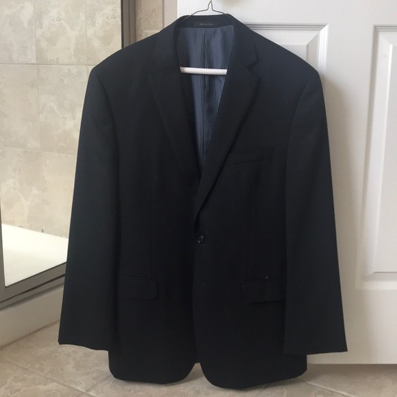 Calvin Klein Navy Blue 42R Sports Coat - Picture 3 of 4